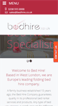 Mobile Screenshot of bedhire.co.uk